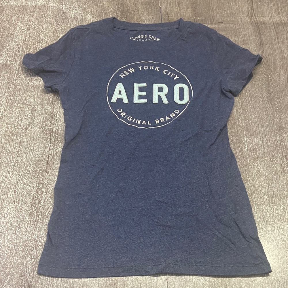Aeropostale Navy Blue Short Sleeve Tee